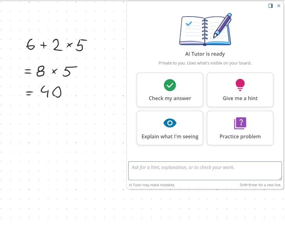 AI Tutor demo preview