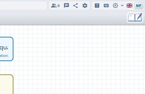 Board toolbar with the AI Tutor button in the lower-right corner