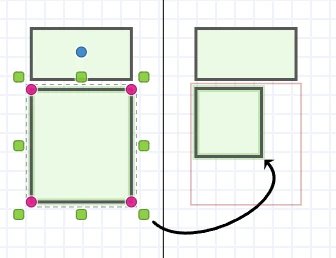 Scaling an object on the whiteboard